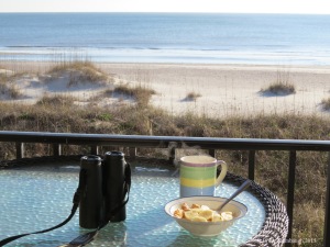 breakfast on the beach